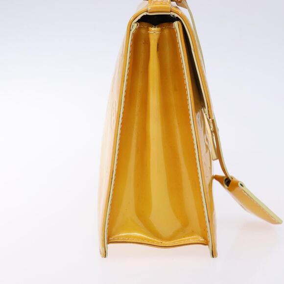 LOUIS VUITTON Monogram Vernis Spring Street Bag Lime Yellow M91068 - Picture 4 of 13